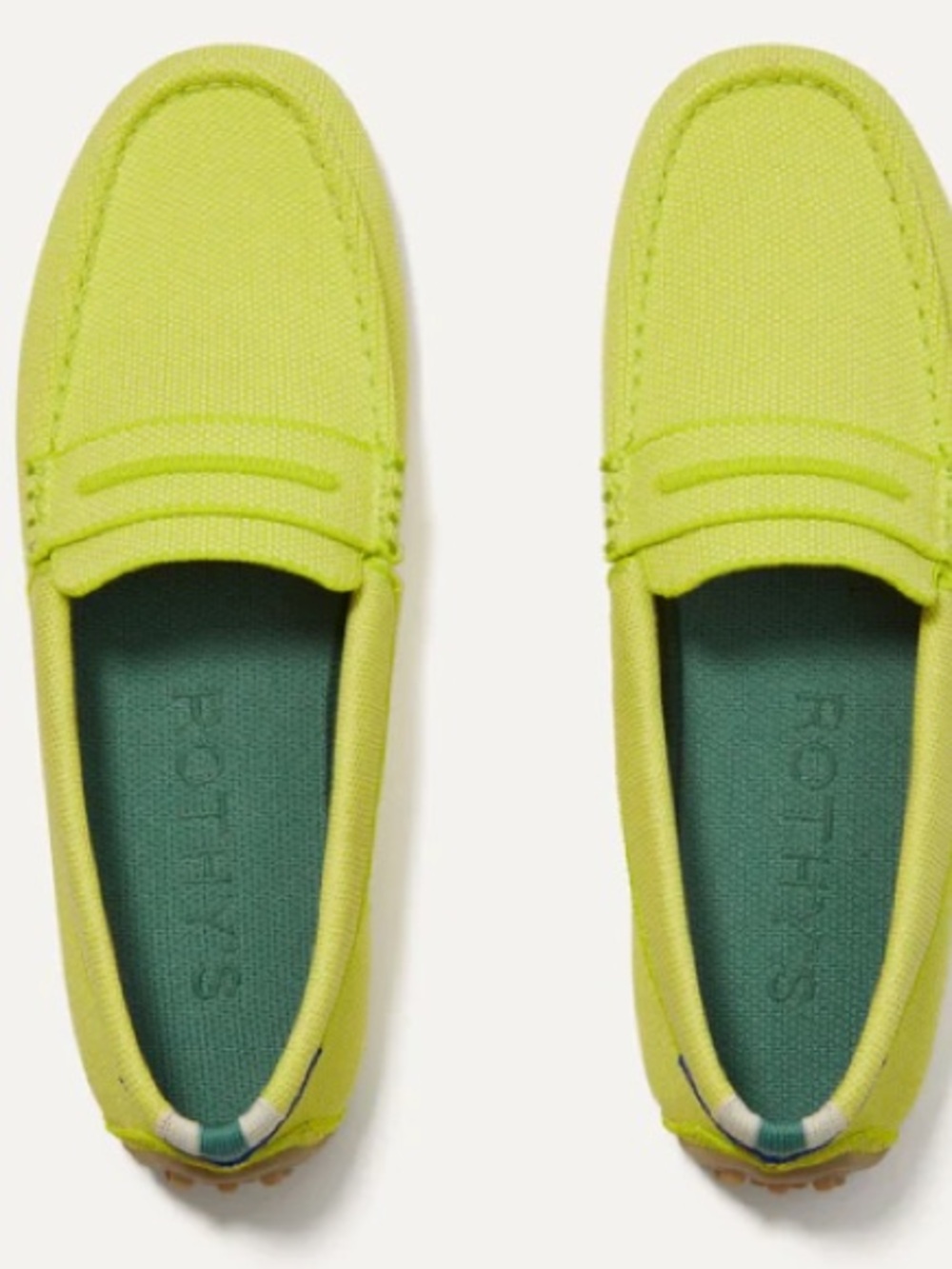 Rothy's Lime Green “the driver” loafers ( limited edition)